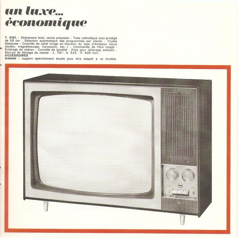 Téléviseur DUCRETET THOMSON Double page Publicité 1968 